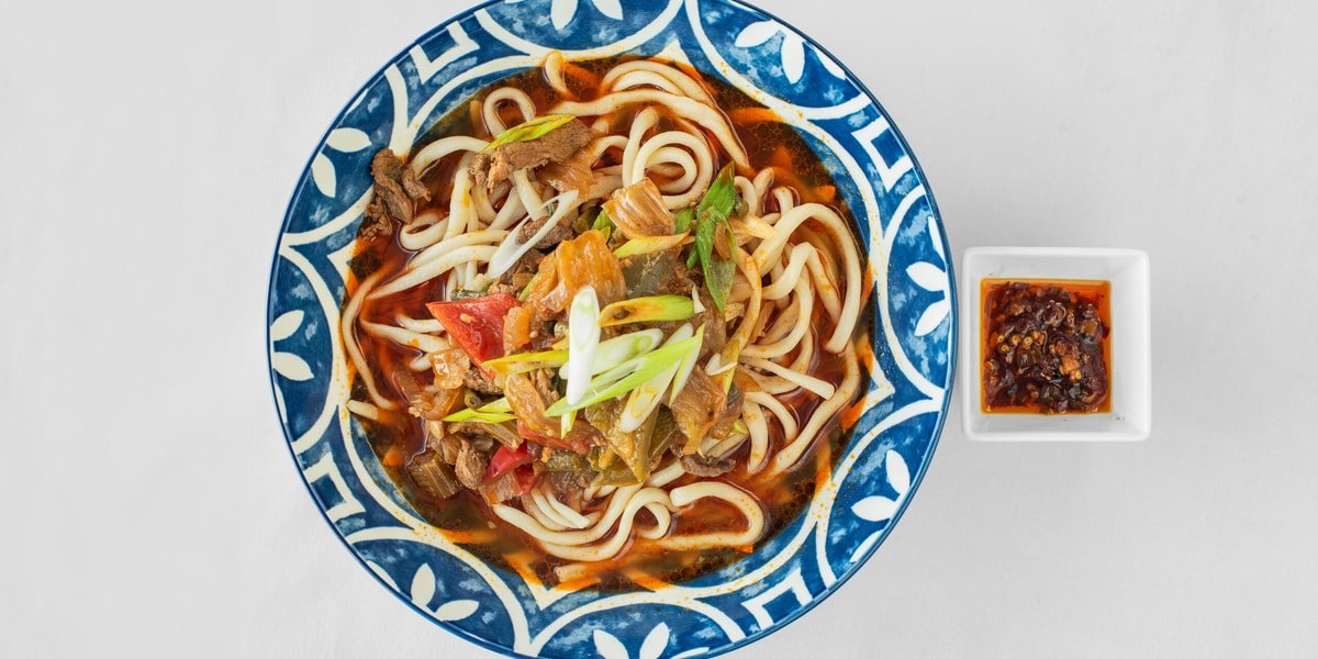 Uyghur Lagman — hand-pulled noodles